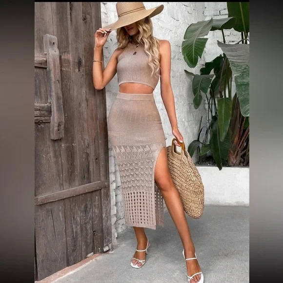 Summer Two Piece Skirt Beach Outfit - Picture 2 of 6